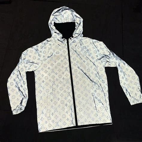 louis vuitton reflective windbreaker jacket|louis vuitton varsity jacket blue.